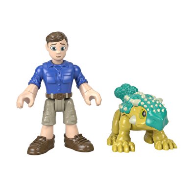 Imaginext Jurassic World Figürler Ankylosaurus Bumpy ve Ranger HCJ05