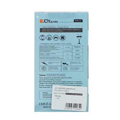 Joygears Makaron Kulaklık Mavi