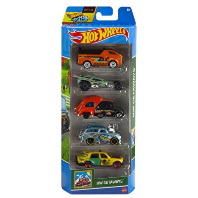 Hot Wheels Beşli Araba Seti Hw Getaways HTV46