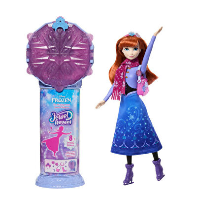 Disney Frozen Jewel Reveal Buz Patencisi Anna Sürprizli Bebek ve Aksesuar Seti JMC94
