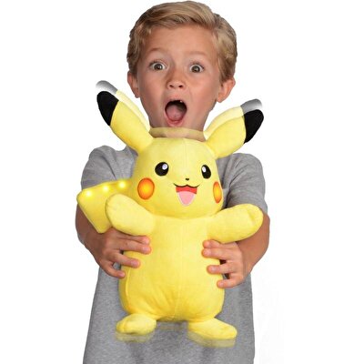 Pokemon Pikachu Sesli ve Işıklı Pelüş Figür