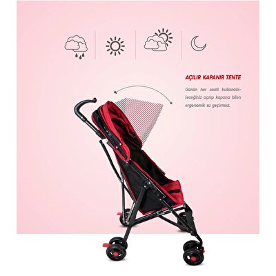 Rival Tokyo Baston Bebek Arabası Fuşya RV108