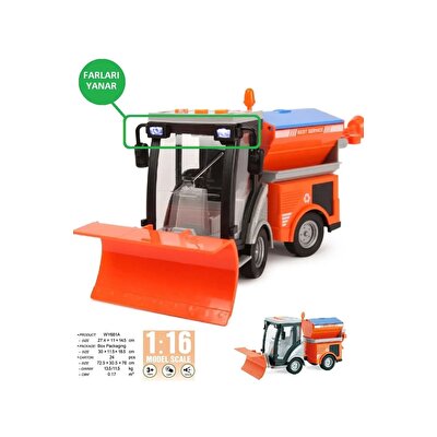 Sesli Işıklı Kar Küreme Aracı