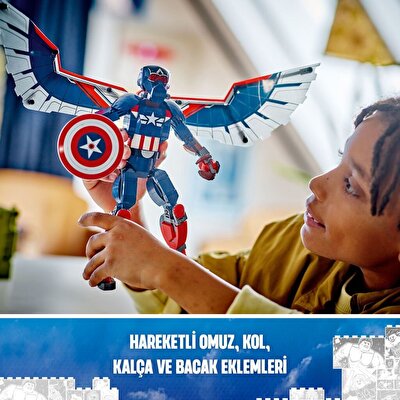 LEGO Marvel Yeni Kaptan Amerika Yapım Figürü 76296
