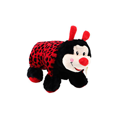 Uğur Böceği Figürlü Katlanır Peluş Yastık