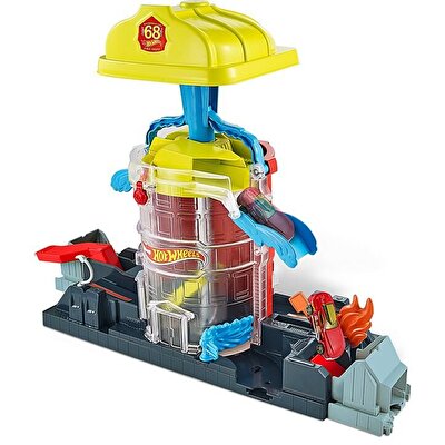 Hot Wheels Tekerlekli Yarış Dünyası Süper İtfaiye Macerası İtfaiye Oyun Seti GJL06