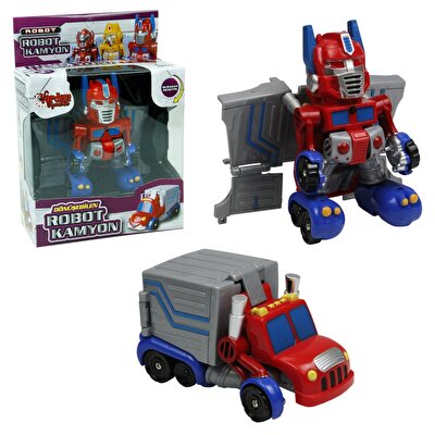 Dönüşebilen Mini Robot Kırmızı-Mavi