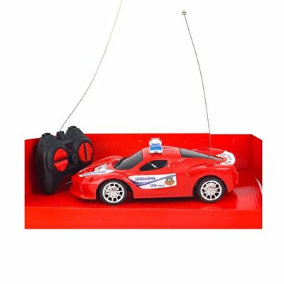 1:20 Ölçekli Kumandalı 4 Fonksiyonlu Jandarma Trafik Aracı Kırmızı