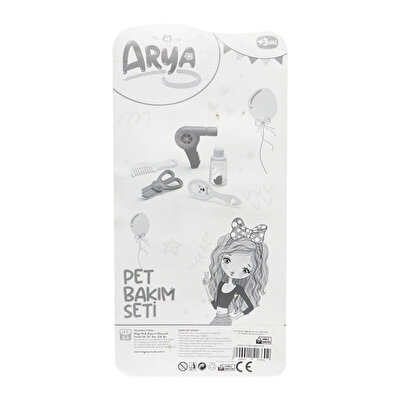 Arya Pet Bakım ve Pet Besleme Seti̇ Kare Desen Elbiseli