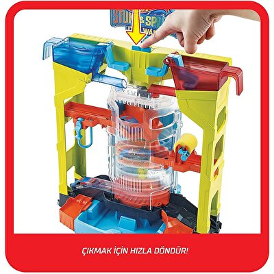 Hot Wheels Oto Yıkamada Renk Değiştirme Oyun Seti GRW37