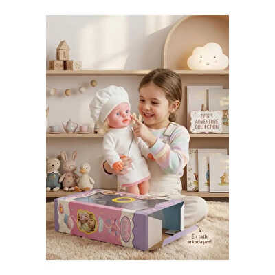 Konuşan Ezgi Beyaz Elbiseli Et Bebek 50 Cm