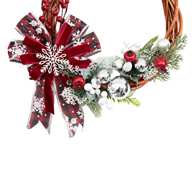 Yılbaşı Kapı Süsü Çelenk