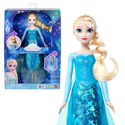 Disney Frozen Şarkı Söyleyen ve Işıklı Elsa Bebek JLJ07