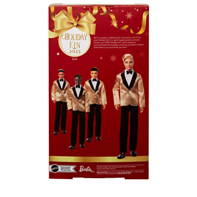 Barbie Ken 2025 Mutlu Yıllar Bebeği JGK55