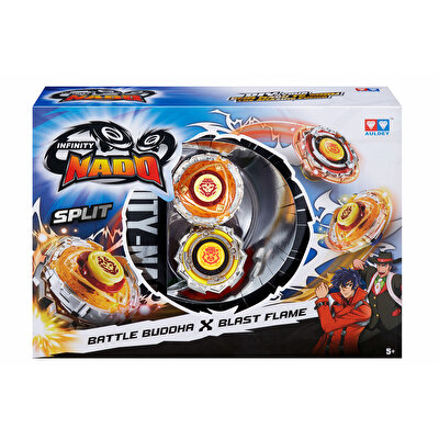 Infinity Nado Split Serisi 2'li Set Battle Buddha & Blast Flame (Savaşçı Bilge & Alev Patlaması)