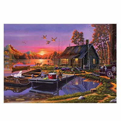 Ks Puzzle Lakeside Cottage Puzzle 2000 Parça