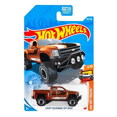 Hot Wheels Tekli Araba Chevy Silverado Off Road GRY92
