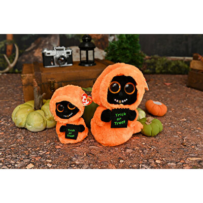 TY Beanie Boos Altın Dişli Turuncu Ghoul Cadılar Bayramı Peluş 15 cm