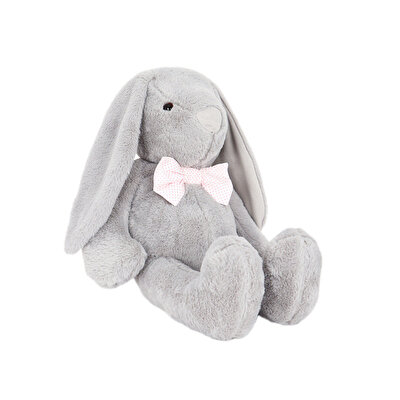 Papyonlu Uzun Kulak Tavşan Gri 60 Cm
