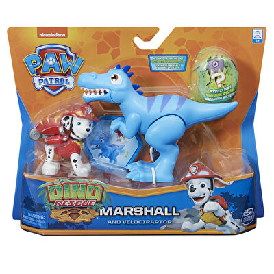 Paw Patrol Dino Yavruları Yardımcıları Figürler Marshall ve Velociraptor