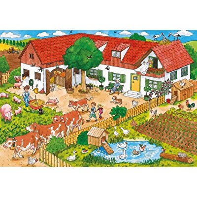 Ravensburger Puzzle 2x20 Çiftlikte Bir Gün