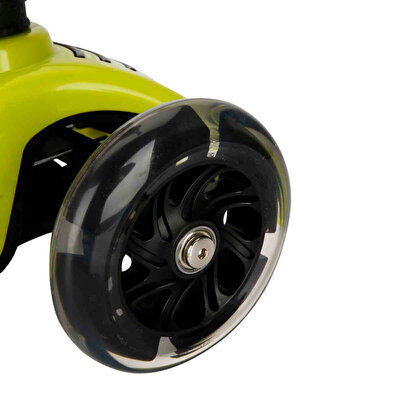 Power Işıklı Scooter Yeşil