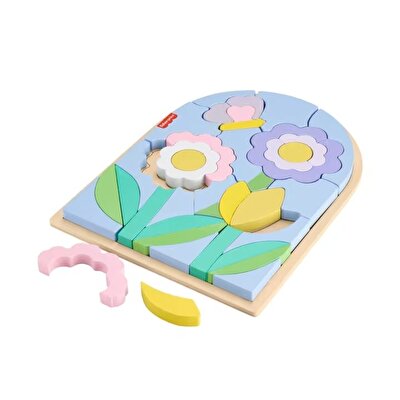 Fisher Price Ahşap Çiçek Yapboz Blokları HXT97