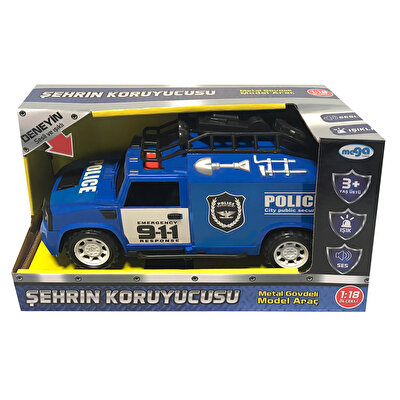 Sürtmeli Sesli Işıklı Polis Aracı