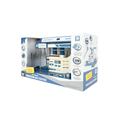 Die Cast Mavi Benzin İstasyonu Seti