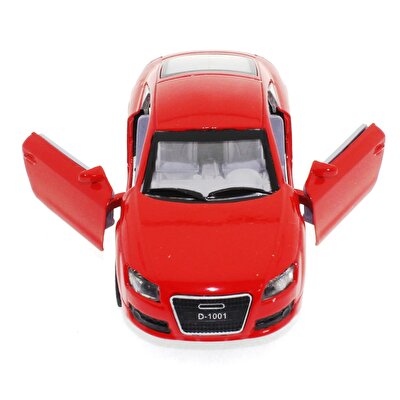 Diecast Sesli Işıklı Arabalar - Kırmızı