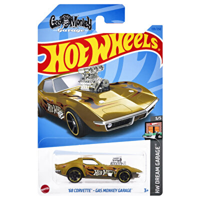 Hot Wheels Tekli Arabalar 68 Corvette Gas Monkey Garage HKH23