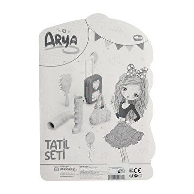 Arya'nın Tatil Seti Kalp Desen Elbiseli