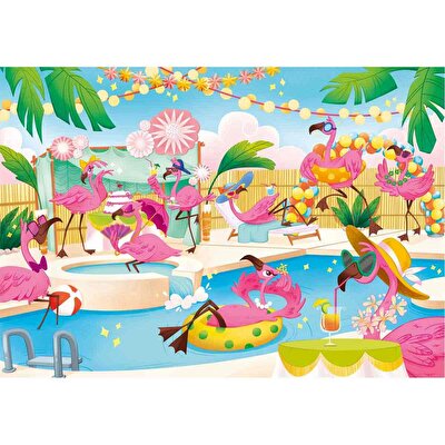 Clementoni Pırlanta Flamingo Party Puzzle 104 Parça