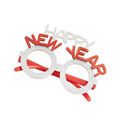 Yılbaşı Konsept New Year Yazılı Gözlük