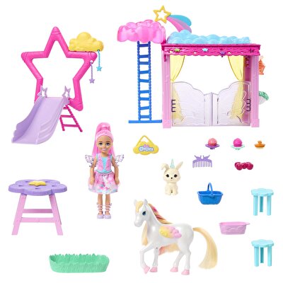 Barbie A Touch Of Magic Chelsea Ve Pegasus Oyun Seti HNT67