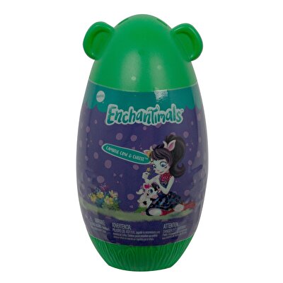 Enchantimals Yumurtadan Çıkan Bebekler Serisi İnek Hayvanlı Bebek GTM35