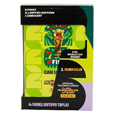 FIFA World Cup 2026 Adrenalyn XL Trading Card Metal Kutu Yeşil