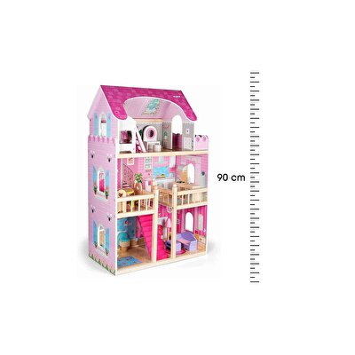 Pembe 3 Katlı Ahşap Ev