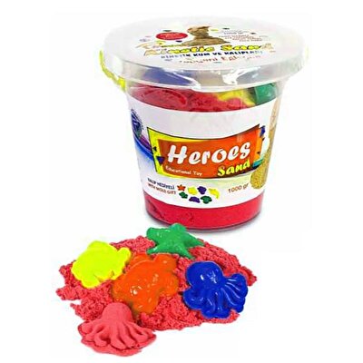 Kovalı Kinetik Kum Kırmızı 1000 Gr.