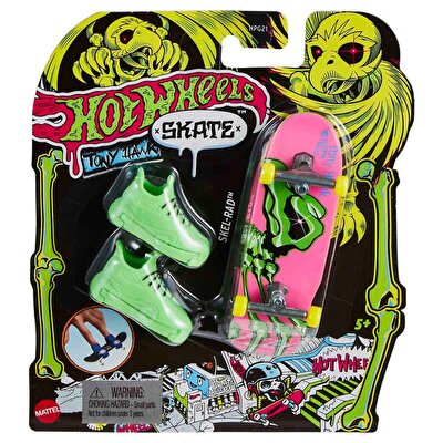 Hot Wheels Skate Neon Temalı Parmak Kaykay ve Ayakkabı Paketi Skel-Rad HPG27