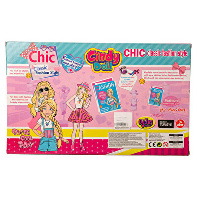 Cindy Makyaj Masalı Dolaplı Oyun Seti Pembe Elbiseli