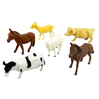 Poşette 6'lı Çiftlik Hayvan Seti