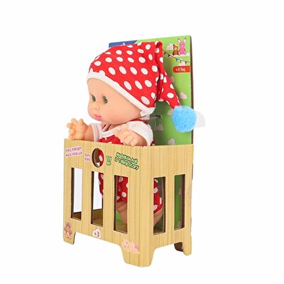 Masal Anlatan Bebiş Bebek Kırmızı Puantiyeli