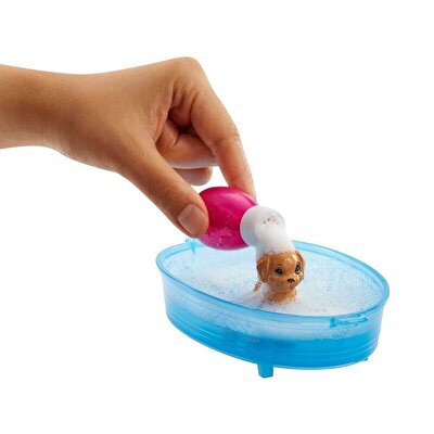 Barbie ve Köpekleri Banyo Keyfinde Oyun Seti GDJ37