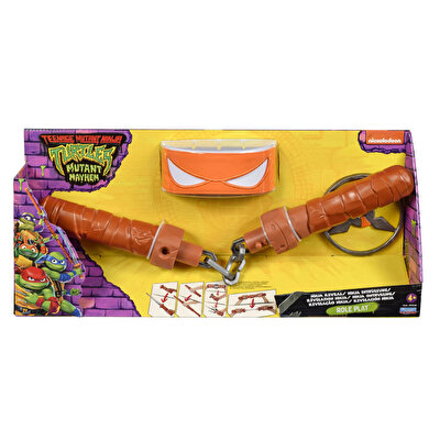 TMNT Maske ve Aksesuar Seti Nunchaku Di Michelangelo
