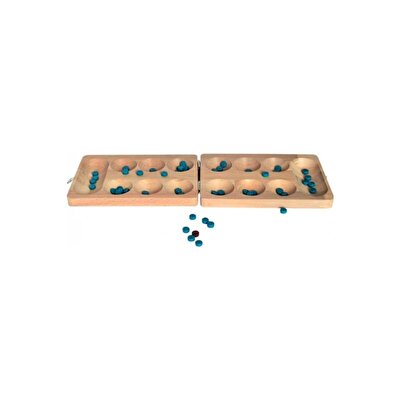 Ahşap Kapaklı Mancala Oyunu