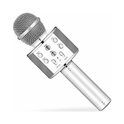 Handheld Ktv Karaoke Mikrofon Silver WS-858