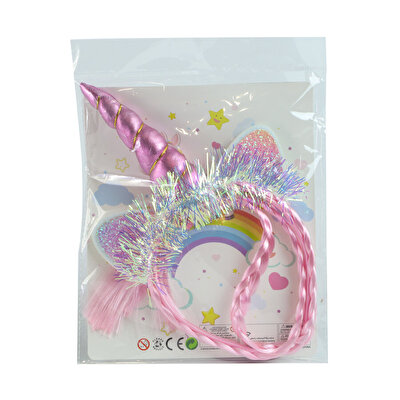 Unicorn Örgü Saçlı Taç