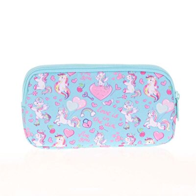 Kaukko Kids&Love 3 Bölmeli Unicorn Kalem Çantası