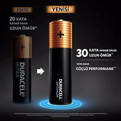 Duracell Optimum AA Kalem Pil 6'lı